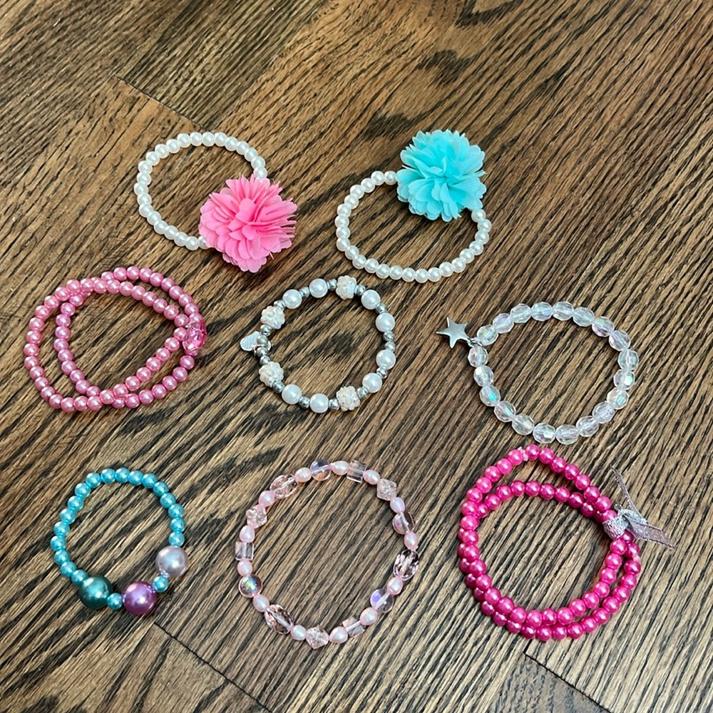 Beaded Bracelets Bundle Of 8